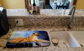 Great Dane - Natural - Fawn - Art Dish Drying Mat