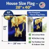 Great Dane 11 and Puppy Artwork House Flag
