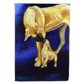 Great Dane 11 and Puppy Artwork House Flag