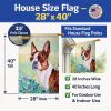 Boston Terrier 3 Artwork House Flag