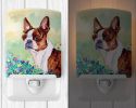 Boston Terrier - Red and White - Ceramic Nightlight
