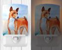 Basenji - Red and White - Ceramic Nightlight