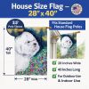 Bichon Frise 11 House Flag