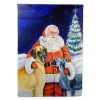 Great Dane 12 - with Santa Claus Artwork House Flag