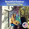 Great Dane 13 and puppy Artwork House Flag