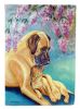 Great Dane 13 and puppy Artwork House Flag