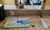 Papillon 2 Art Dish Drying Mat