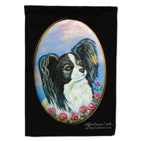 Papillon -  Black and White - Artwork House Flag