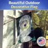 Old English Sheepdog Artwork House Flag
