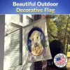 Soft Coated Wheaten Terrier Artwork House Flag