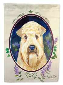 Soft Coated Wheaten Terrier Artwork House Flag