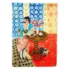 Pug 4 with Lady Artwork House Flag