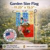 Pug with Lady 3 Garden Flag