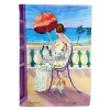 Japanese Chin 2 with Lady Artwork House Flag
