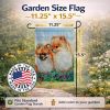 Pomeranian 2 Garden Flag