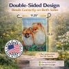 Pomeranian 2 Garden Flag