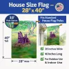 Schipperke and puppy  Artwork House Flag