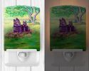 Schipperke "and Puppy" Ceramic Nightlight