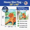 Vizsla 1  Artwork House Flag