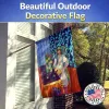 Pug 5 with Lady Artwork House Flag