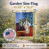 Pug with Lady 4 Garden Flag