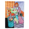 Pug 6 with Lady Artwork House Flag