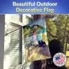 Schipperke with Lady Artwork House Flag