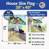 Schipperke with Lady Artwork House Flag