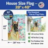 Great Dane 35 - Fawn - Artwork House Flag