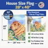 Shar Pei 2 Artwork House Flag