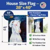 Great Dane 24 - White - Artwork House Flag