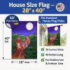 Pug - Trick or Treat Halloween - Artwork House Flag
