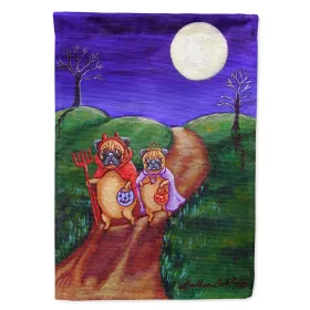 Pug - Trick or Treat Halloween - Artwork House Flag