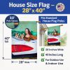 Corgi 4 with Mona Lisa Artwork House Flag
