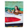 Corgi 4 with Mona Lisa Artwork House Flag