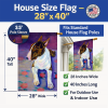 Bull Terrier Artwork House Flag