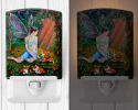Corgis "with Fairy in the Woods" Ceramic Nightlight