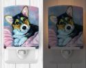 Corgi "Puppy with pink blanket" Ceramic Nightlight