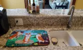 Corgi - Birth of Venus Art Dish Drying Mat