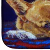 Corgi - Blue Lonesome Art Dish Drying Mat