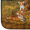 Corgi - Sunrise with colt Art Dish Drying Mat