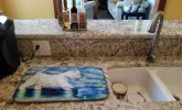 West Highland White Terrier/Westie - Misty - Art Dish Drying Mat