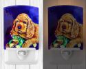 Cocker Spaniel "with Frog" Ceramic Nightlight