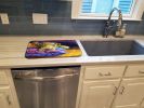 Airedale Terrier - Teddy Bear Art Dish Drying Mat