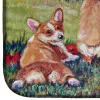 Corgis - Apple Hekper Art Dish Drying Mat