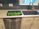 Corgi - Backyard Circus Art Dish Drying Mat