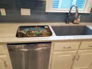 Corgi - Paying Poker Art Dish Drying Mat