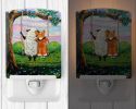 Corgi "with Sheep Love Grows" Ceramic Nightlight