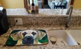 Great Dane - Lookin at you Art Dish Drying Mat