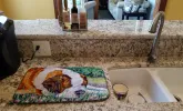 Saint Bernard - Naptime Art Dish Drying Mat